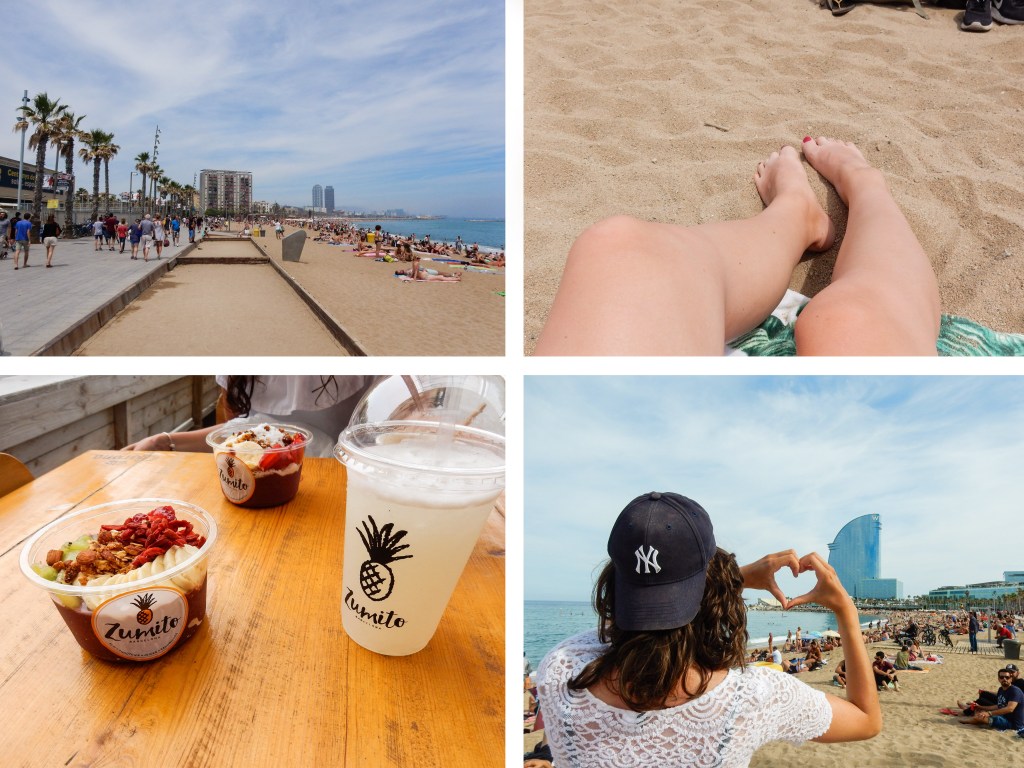 Barcelona_beach_collage