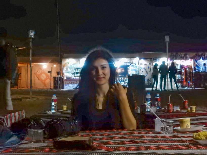 Dubai Desert Camp food henna tattoo