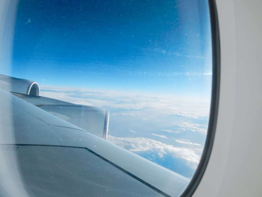 Emirates Plane View Dubai